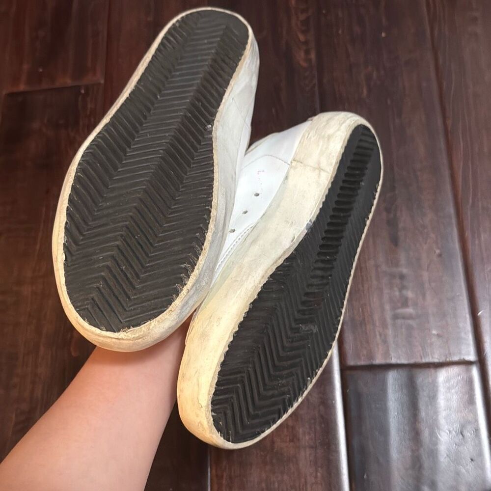 Golden Goose superstar White / Pink leather women's sneakers size 35 - Picture 4 of 9
